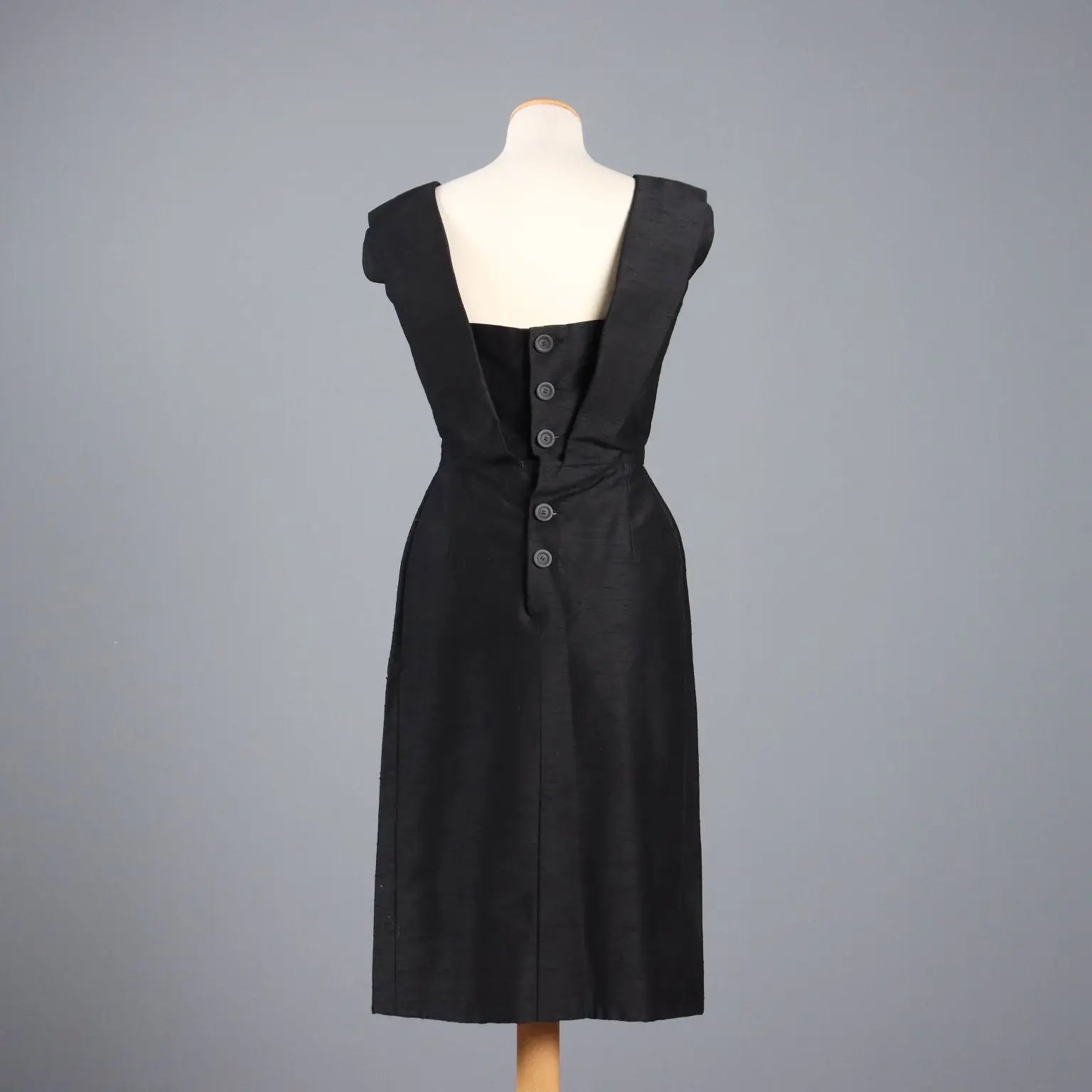 Biki Vintage Dress Silk Shantung UK Size 12 Italy 1950s - UK Size 12 | Clothing & House Linens | Vintage