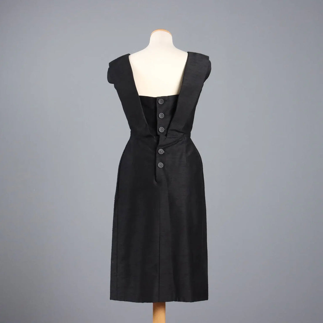 Biki Vintage Dress Silk Shantung UK Size 12 Italy 1950s - UK Size 12 | Clothing & House Linens | Vintage