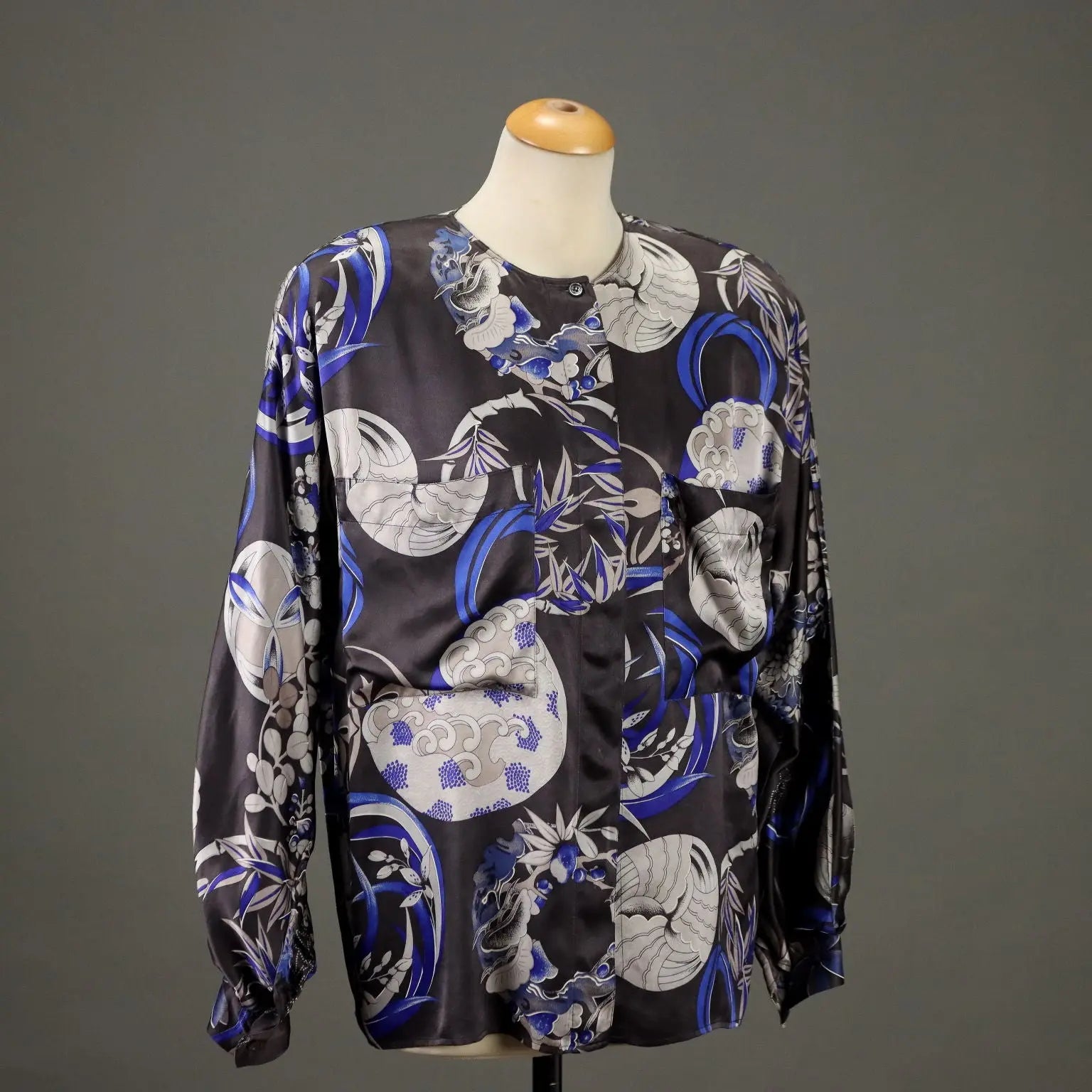 Vintage 1980s Shirt by Basile Silk UK Size 14 Italy - UK Size 14 | Clothing & House Linens | Vintage