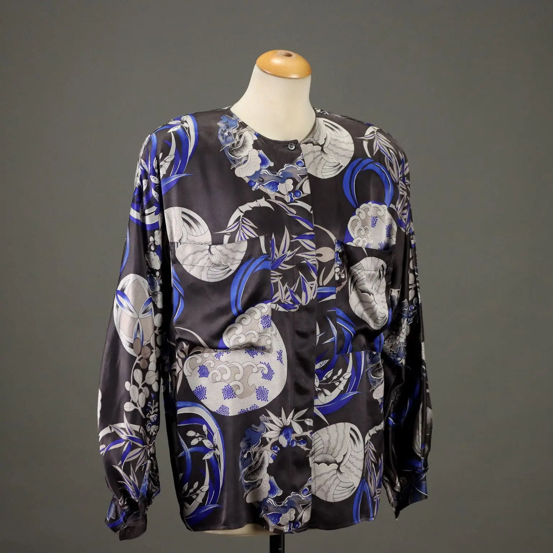 Vintage 1980s Shirt by Basile Silk UK Size 14 Italy - UK Size 14 | Clothing & House Linens | Vintage