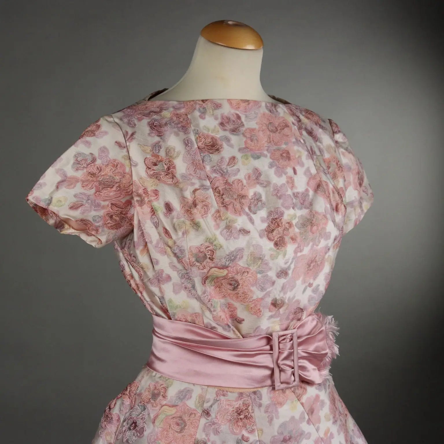 Vintage 1950s Dress with Hat and Belt Silk UK Size 10 - UK Size 10 | Clothing & House Linens | Vintage