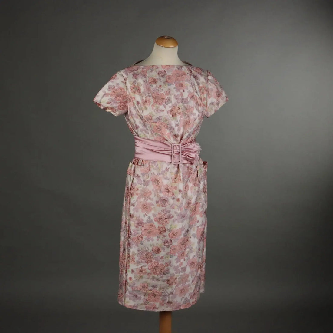Vintage 1950s Dress with Hat and Belt Silk UK Size 10 - UK Size 10 | Clothing & House Linens | Vintage