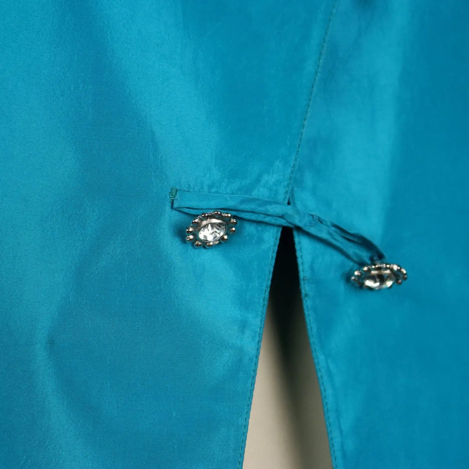 Ungaro Jacket Turquoise Silk UK Size 12 VintageFrance 1980 - UK Size 12 | Clothing & House Linens | Vintage