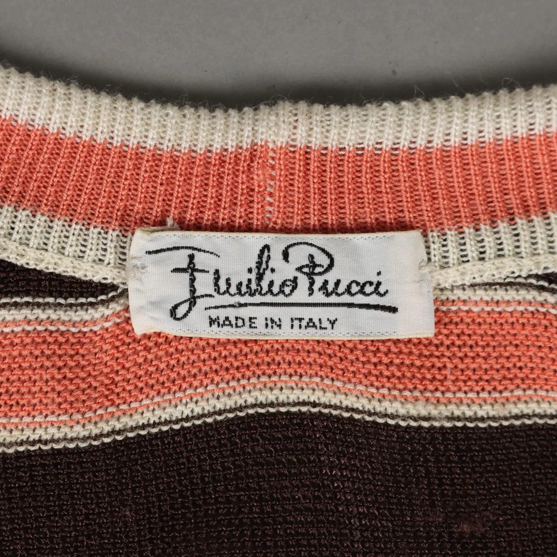 Emilio Pucci Vintage Dress Striped Viscosa UK Size 12 1960s-1970s - UK Size 12 | Clothing & House Linens | Vintage