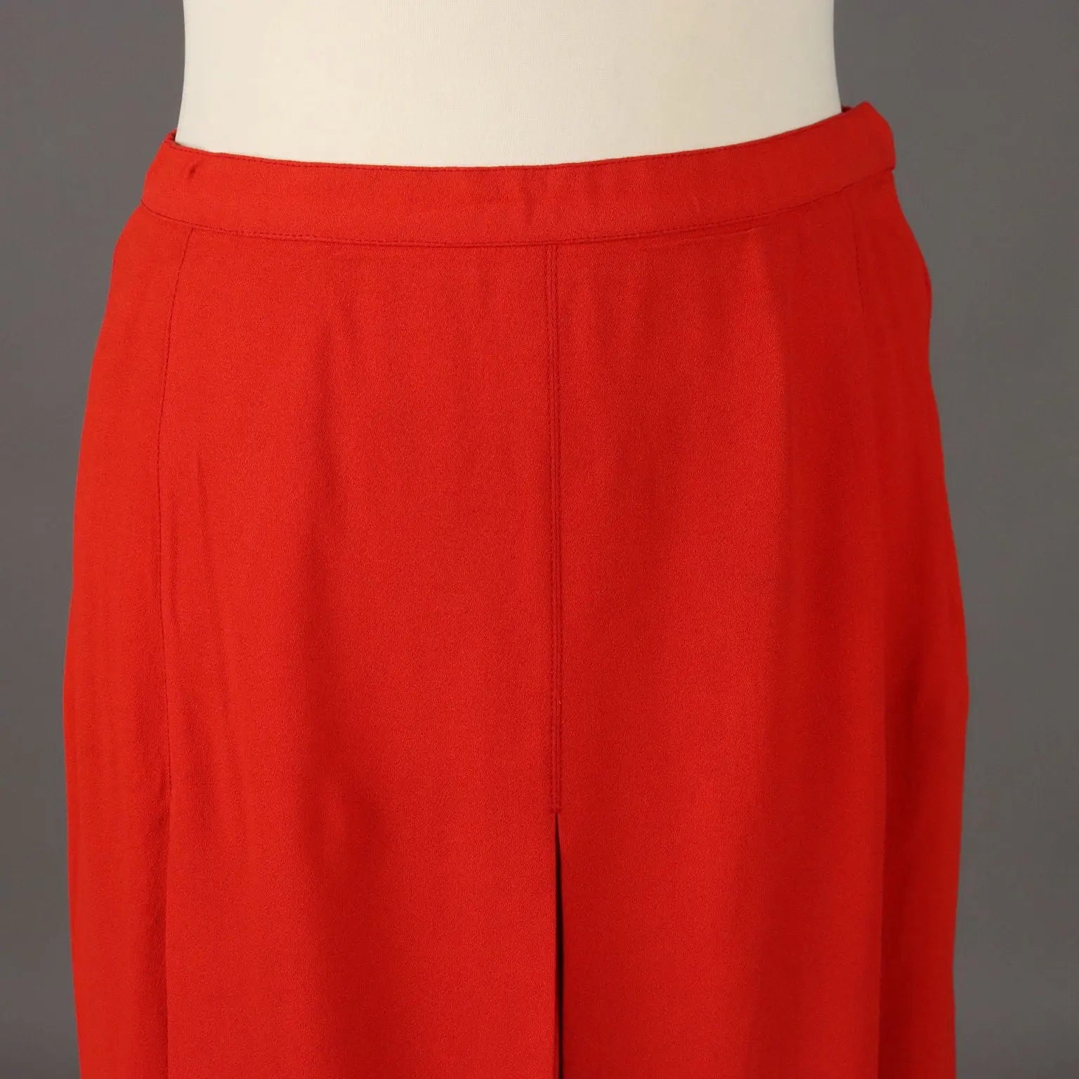 Yves Saint Laurent Skirt Vintage Red Fabric UK Size 14 1970s - UK Size 14 | Clothing & House Linens | Vintage