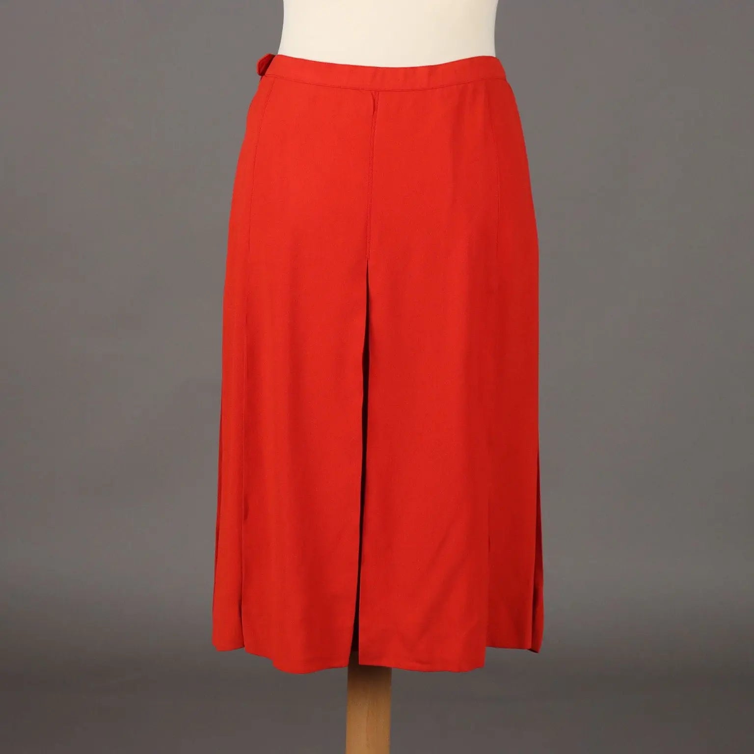 Yves Saint Laurent Skirt Vintage Red Fabric UK Size 14 1970s - UK Size 14 | Clothing & House Linens | Vintage