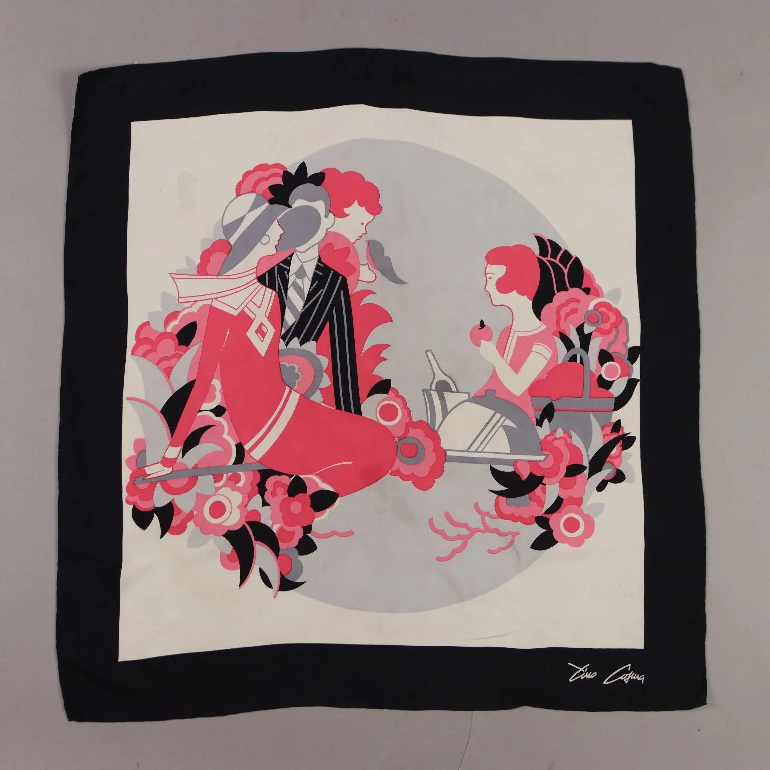 Tino Cosma Scarf Vintage Coloured Silk Italy 1970s | Clothing & House Linens | Vintage