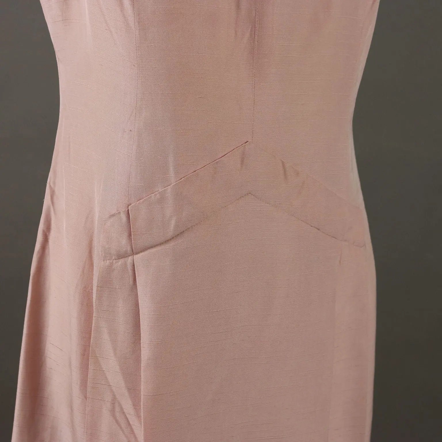 Pierre Cardin Dress Vintage Pink Silk UK Size 12 France 1960s - UK Size 12 | Clothing & House Linens | Vintage