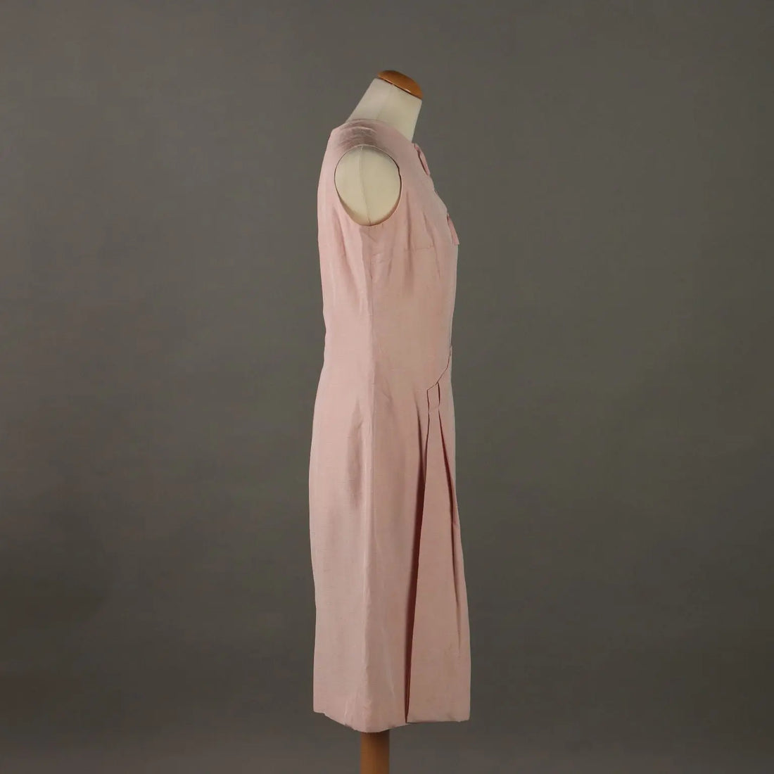 Pierre Cardin Dress Vintage Pink Silk UK Size 12 France 1960s - UK Size 12 | Clothing & House Linens | Vintage