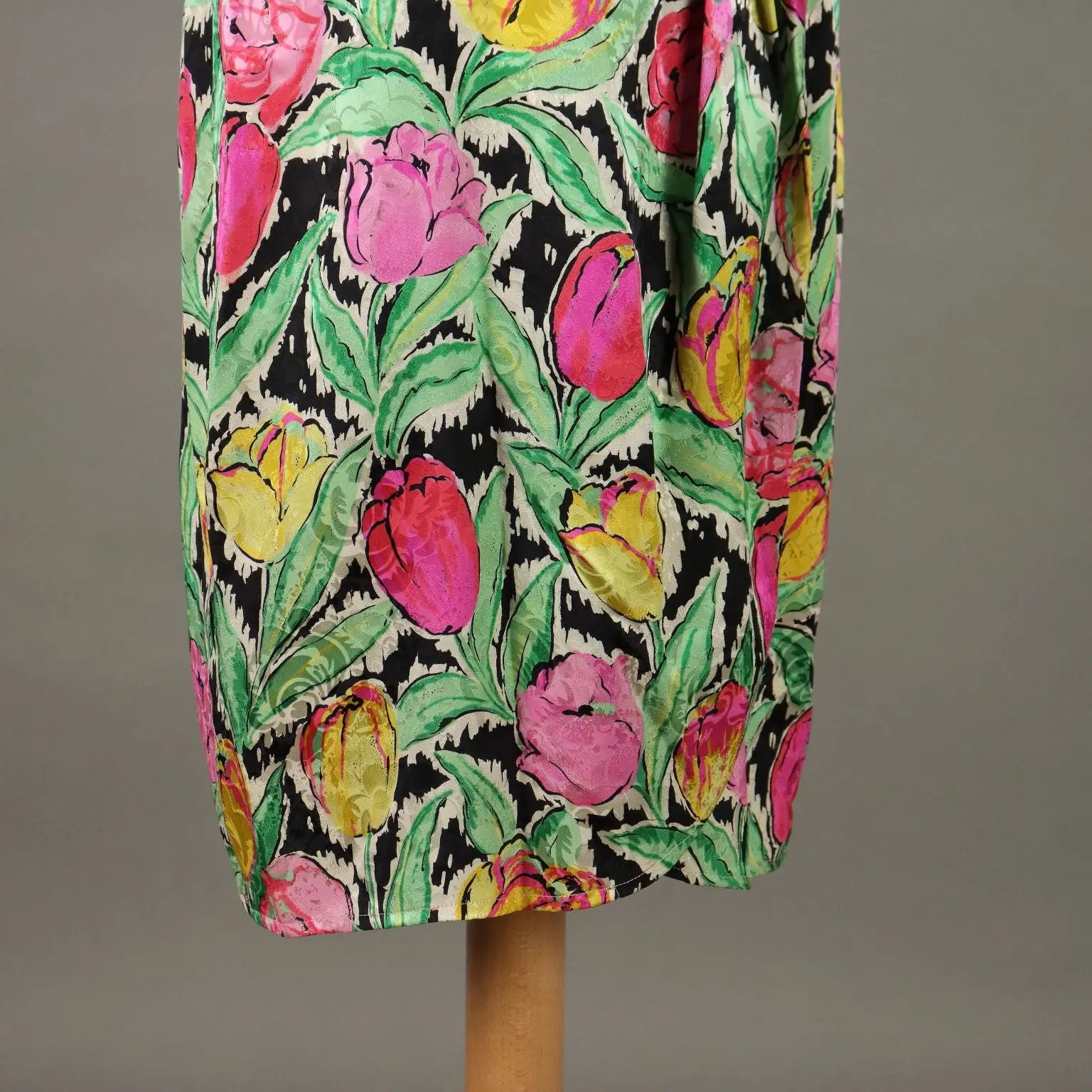 Vintage Ungaro Dress Silk UK Size 14 Flower Printed France 1980s-1990s - UK Size 14 | Clothing & House Linens | Vintage