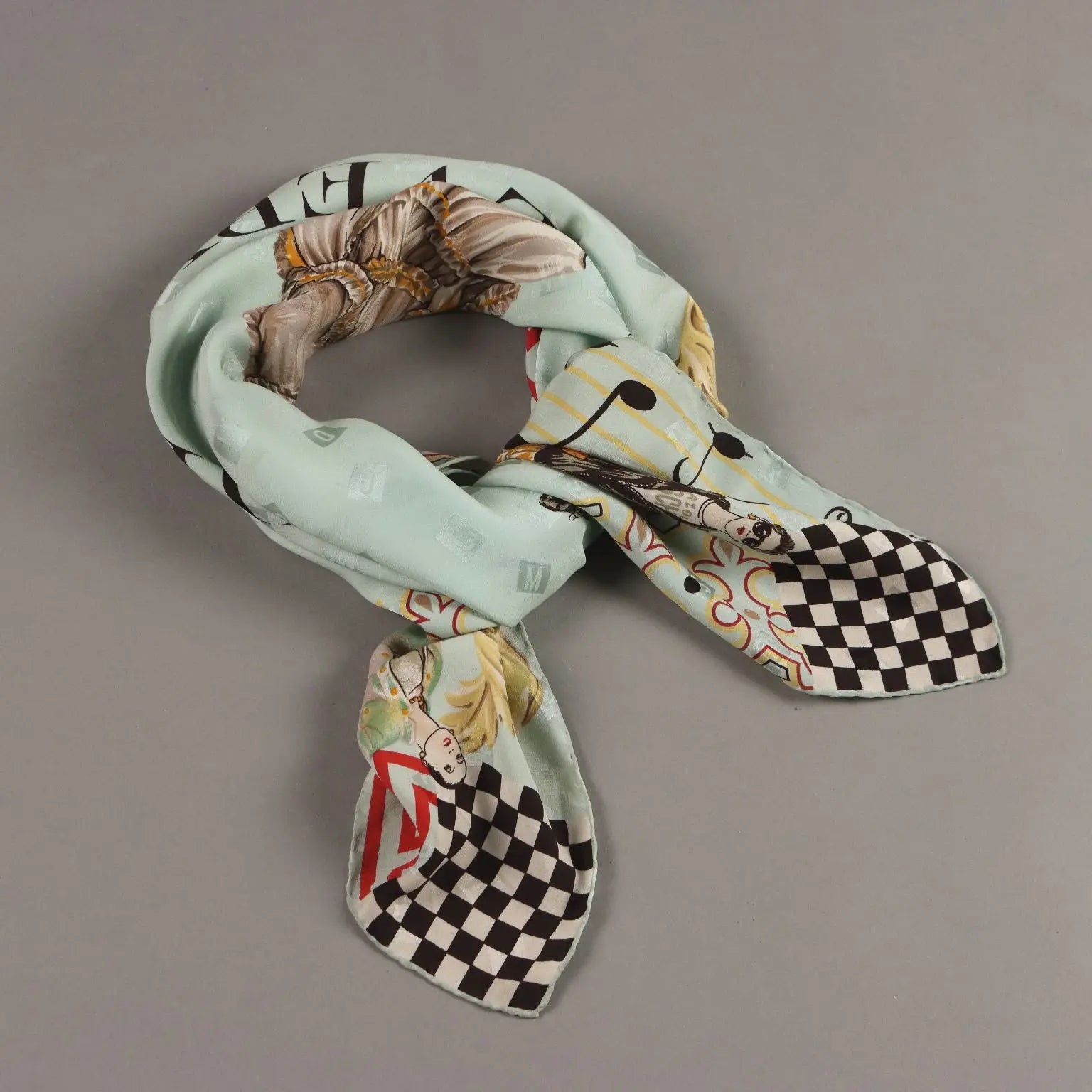 Vintage Scarf Jole Veneziani Pure Coloured Silk Italy 1970s | Clothing & House Linens | Vintage