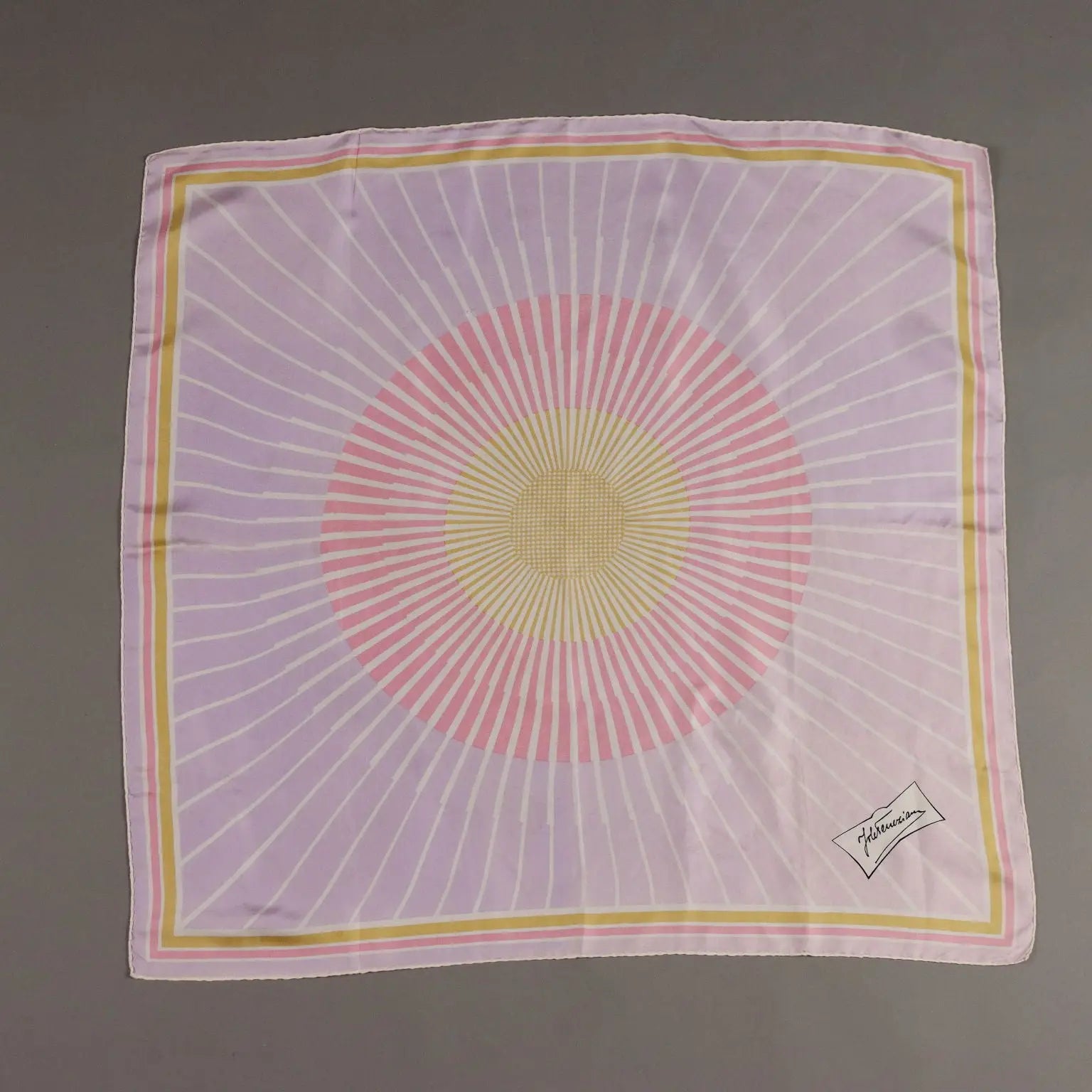Vintage Scarf Jole Veneziani Pure Coloured Silk Italy 1970s | Clothing & House Linens | Vintage