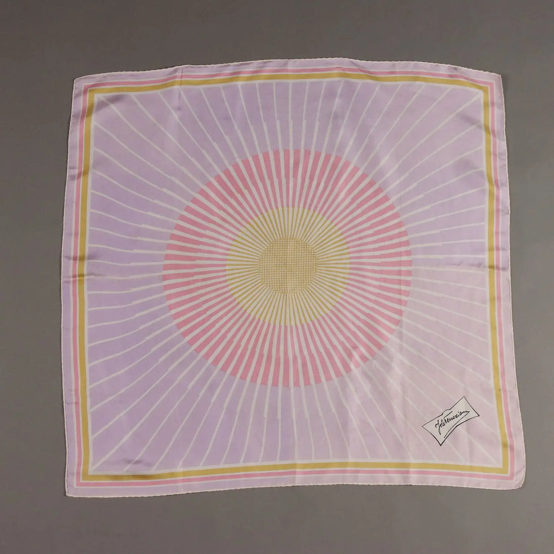 Vintage Scarf Jole Veneziani Pure Coloured Silk Italy 1970s | Clothing & House Linens | Vintage