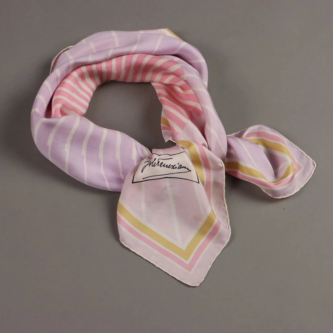 Vintage Scarf Jole Veneziani Pure Coloured Silk Italy 1970s | Clothing & House Linens | Vintage