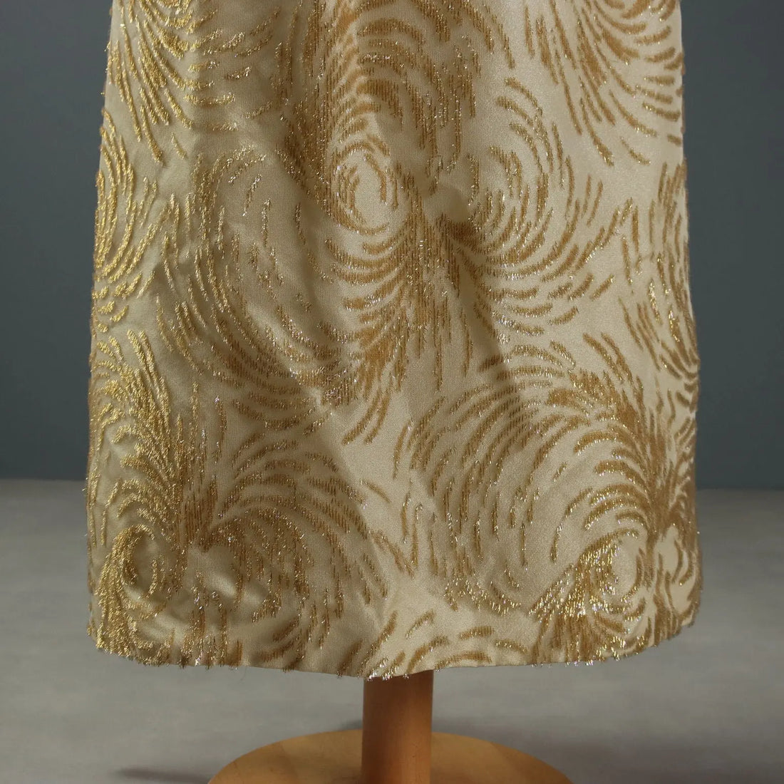 Vintage Evening Dress Fabric Gold Thread UK Size 8 Italy 1960s-1970s - UK Size 8 | Clothing & House Linens | Vintage