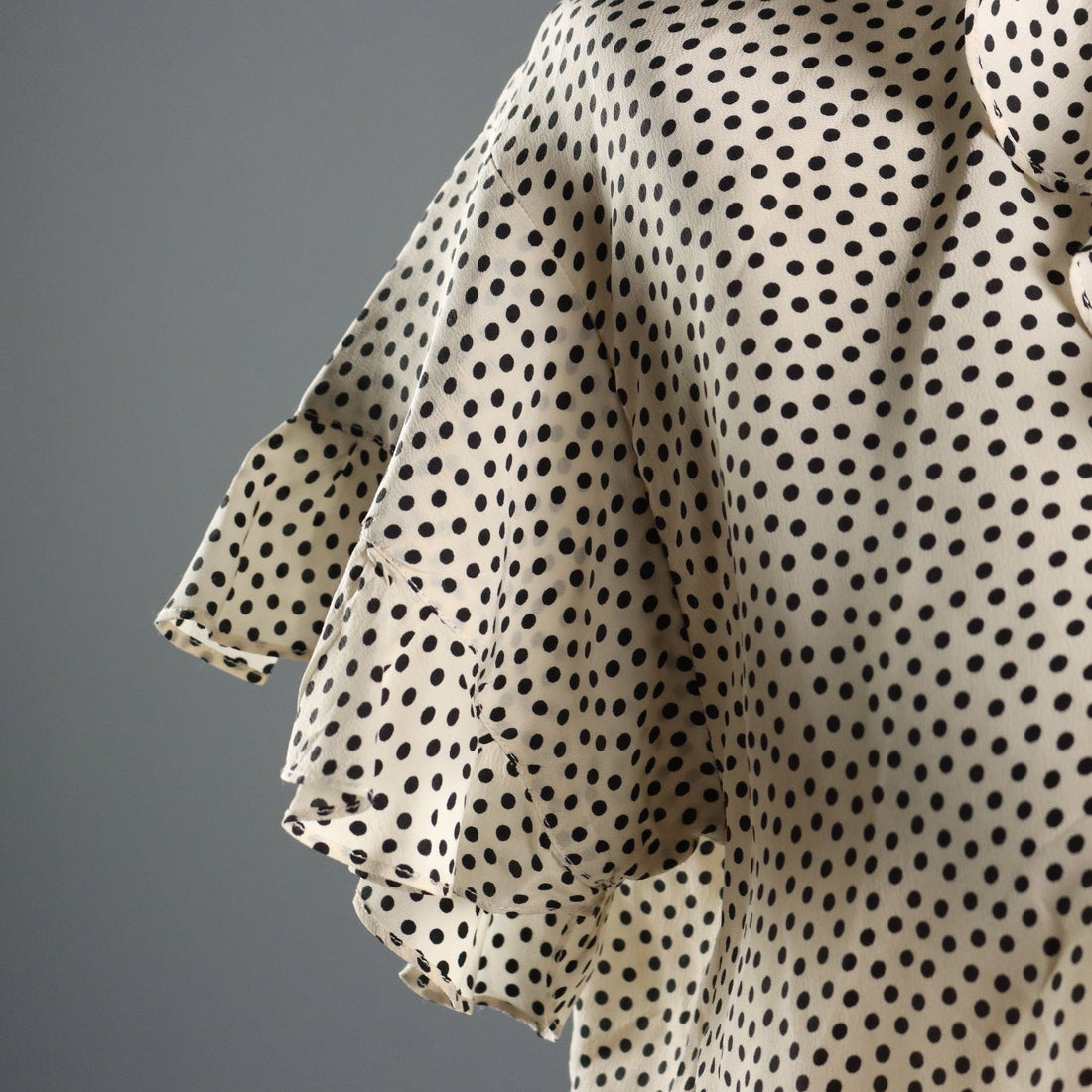 Yves Saint Laurent Shirt Vintage Silk UK Size 14 France 1970s