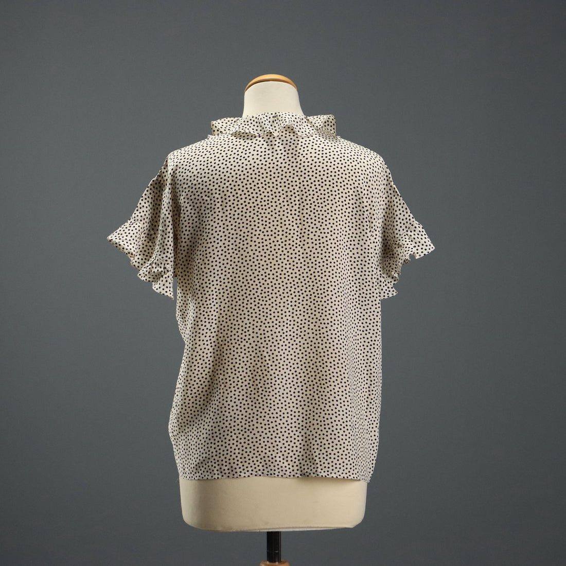 Yves Saint Laurent Shirt Vintage Silk UK Size 14 France 1970s