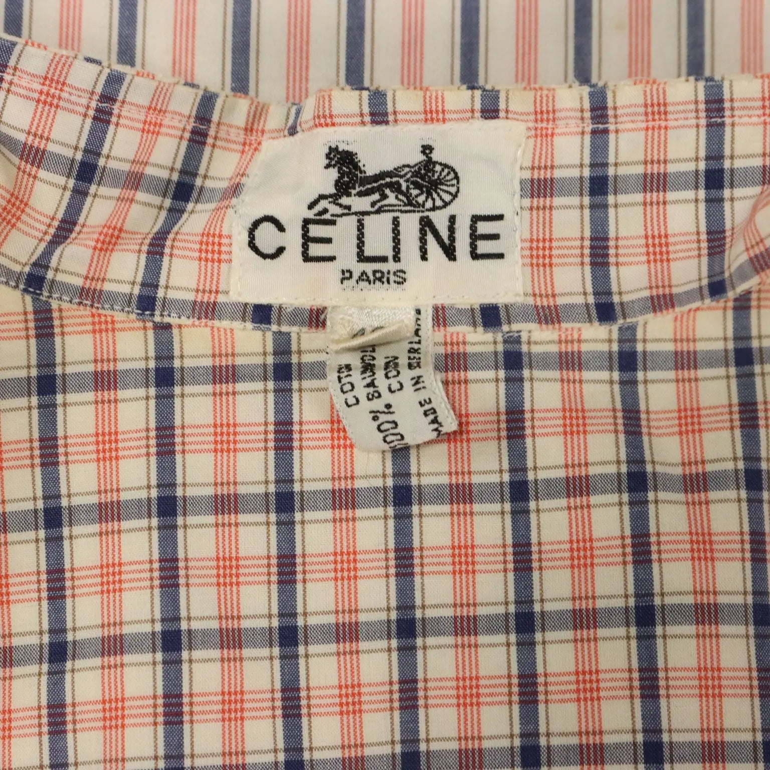 Celine Paris Chemisier Dress Vintage Cotton UK Size 12/14 1970s - UK Size 12/14 | Clothing & House Linens | Vintage