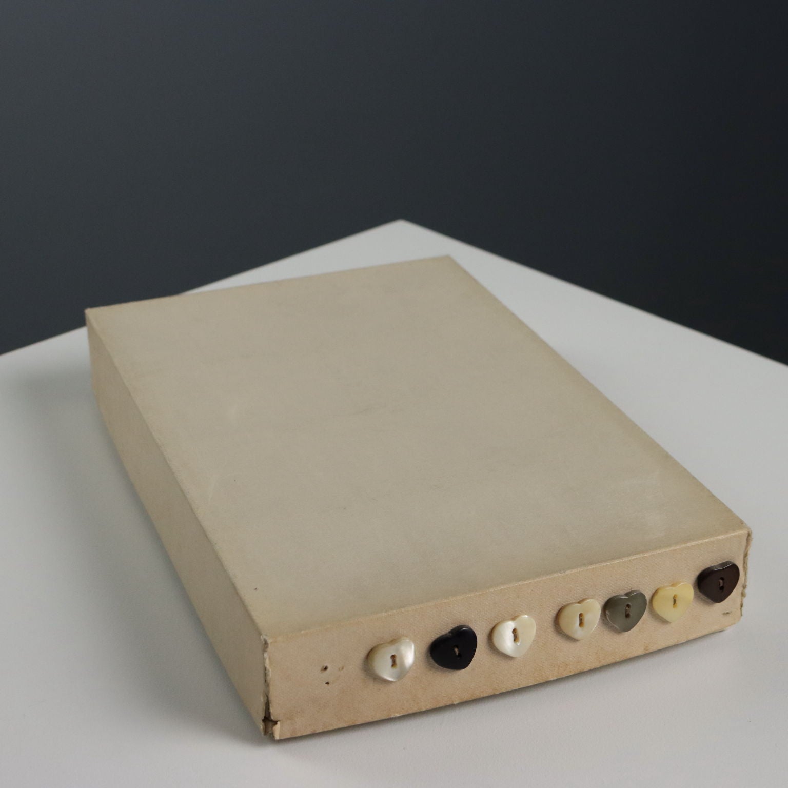 Vintage Buttons Heart-Shaped Mother of Pearl Italy XX Century