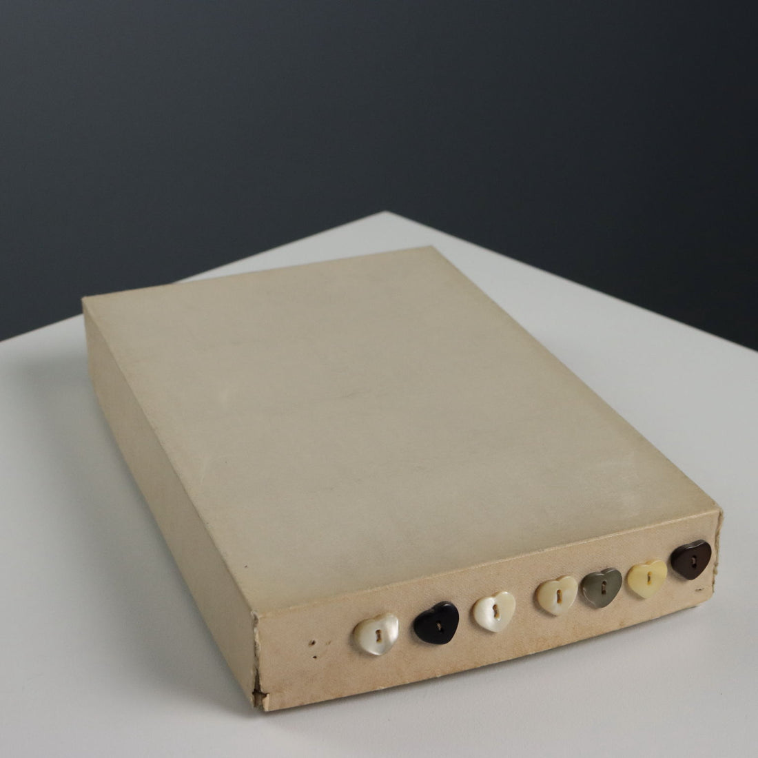 Vintage Buttons Heart-Shaped Mother of Pearl Italy XX Century