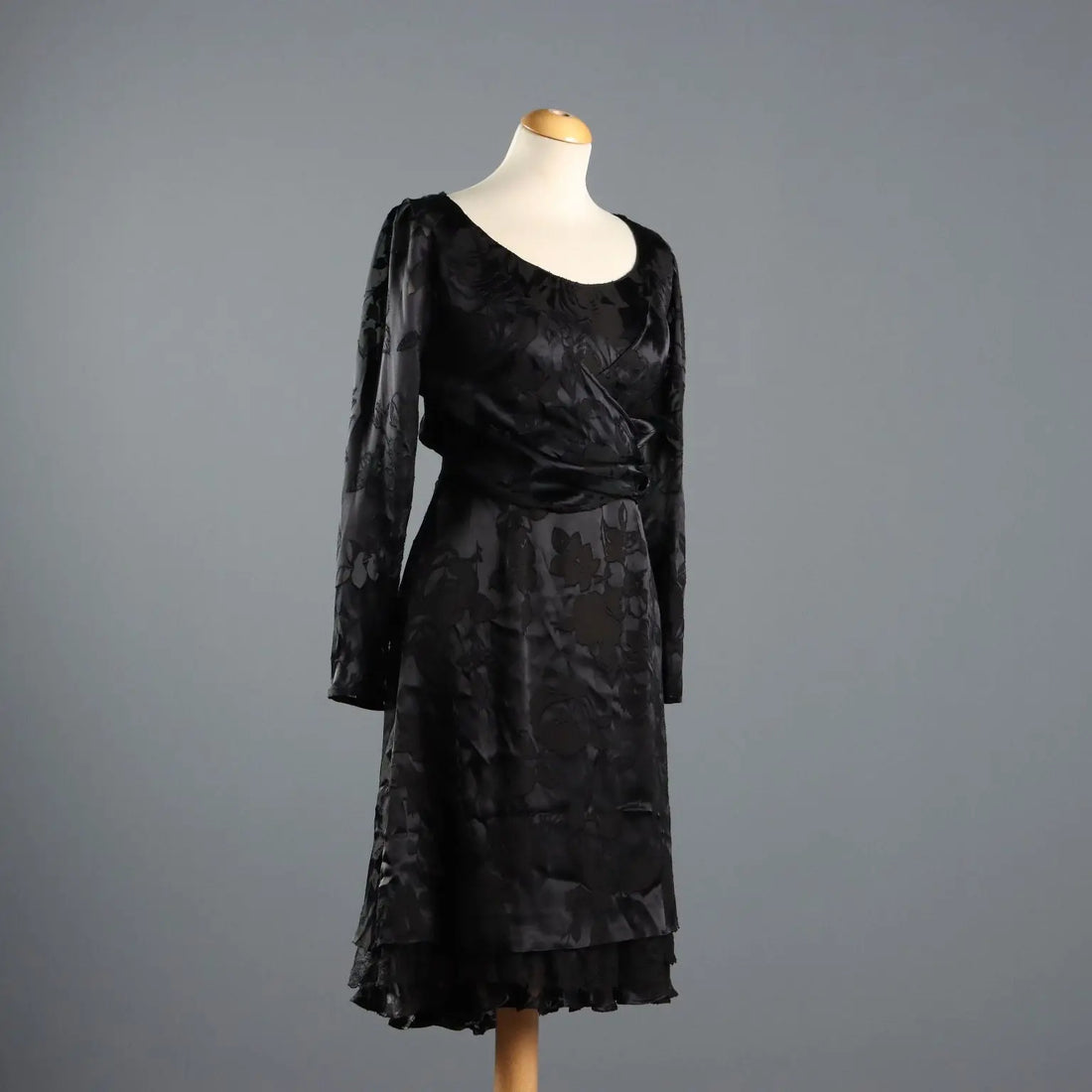 Curiel Vintage Dress with Shrug Satin UK Size 14 Italy 1980s - UK Size 14 | Clothing & House Linens | Vintage