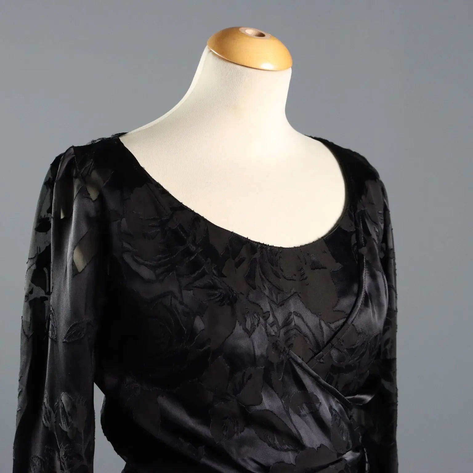 Curiel Vintage Dress with Shrug Satin UK Size 14 Italy 1980s - UK Size 14 | Clothing & House Linens | Vintage