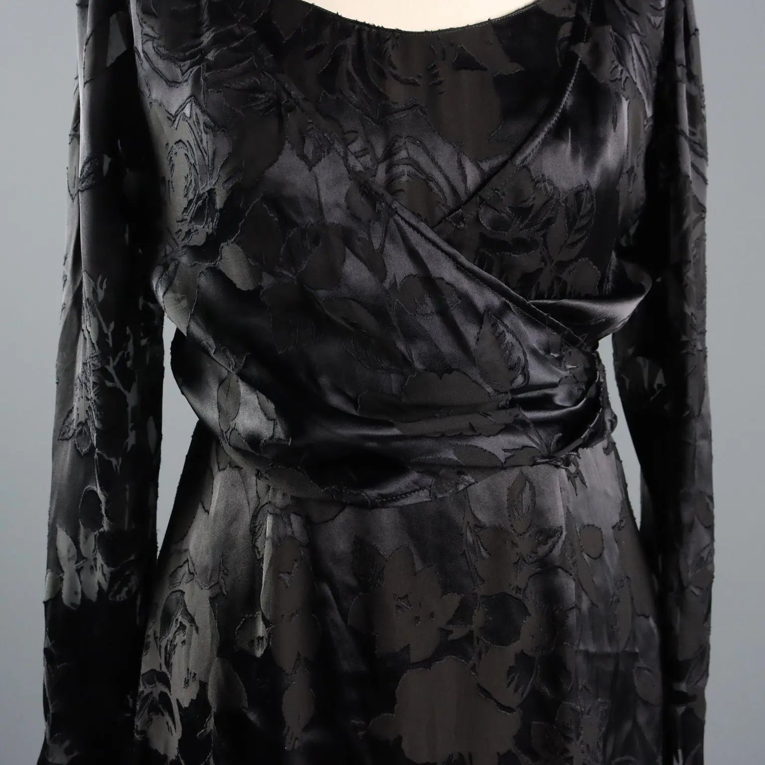 Curiel Vintage Dress with Shrug Satin UK Size 14 Italy 1980s - UK Size 14 | Clothing & House Linens | Vintage