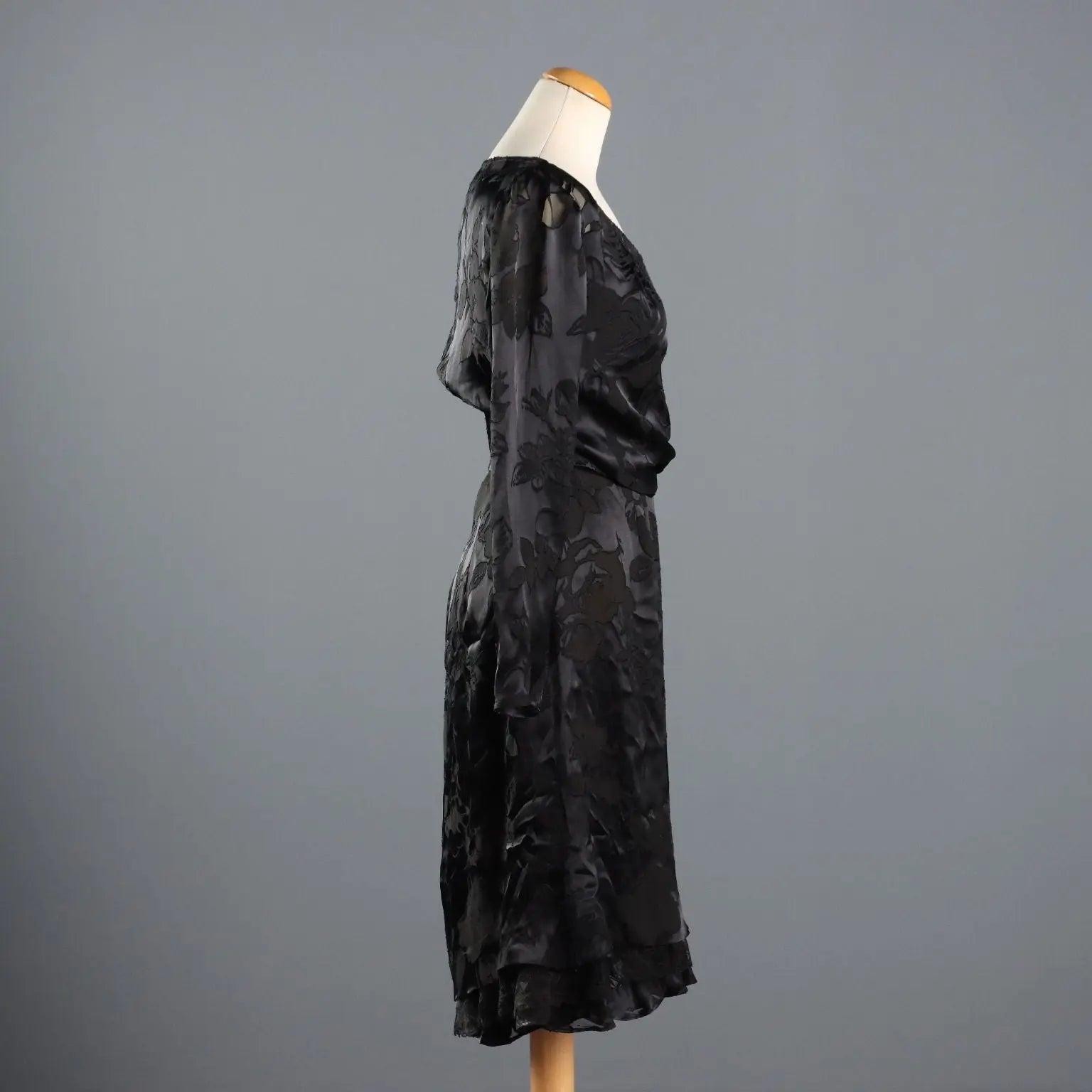 Curiel Vintage Dress with Shrug Satin UK Size 14 Italy 1980s - UK Size 14 | Clothing & House Linens | Vintage