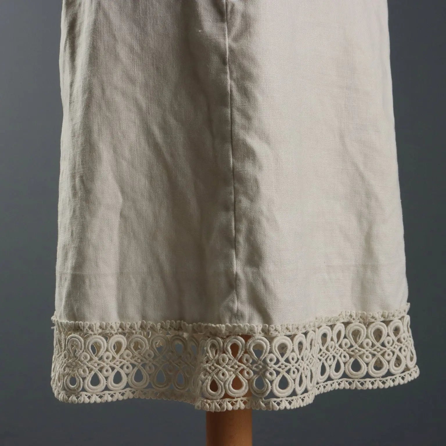 Vintage White Dress Linen UK Size 10/12 Sartoria Zaccarini Milano - UK Size 10/12 | Clothing & House Linens | Vintage