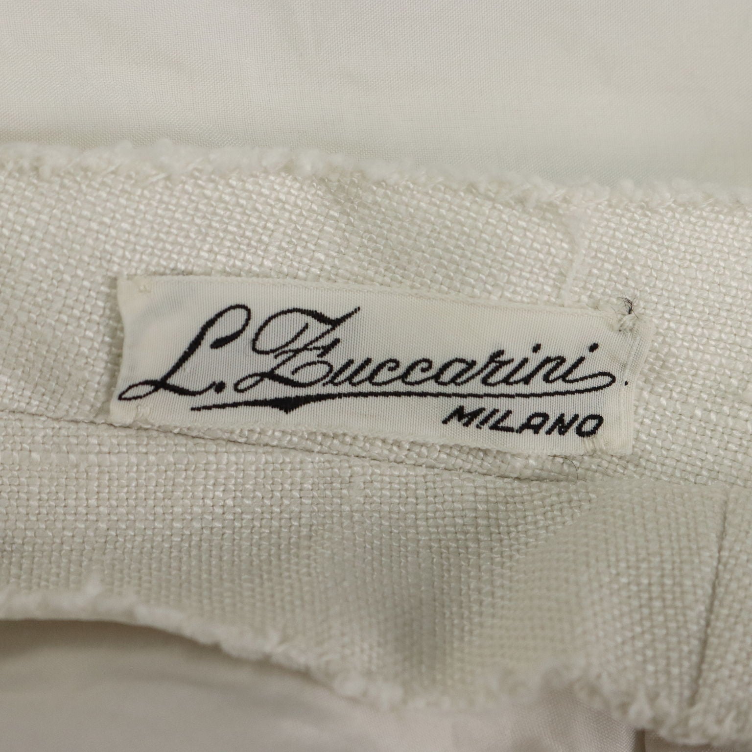 Vintage White Dress Linen UK Size 10/12 Sartoria Zaccarini Milano 1960s