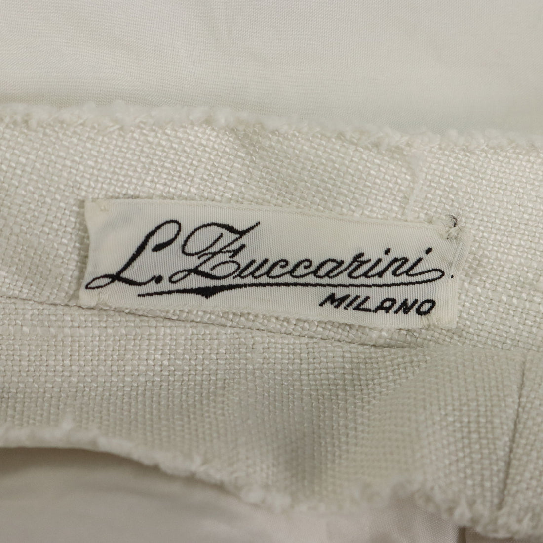 Vintage White Dress Linen UK Size 10/12 Sartoria Zaccarini Milano 1960s