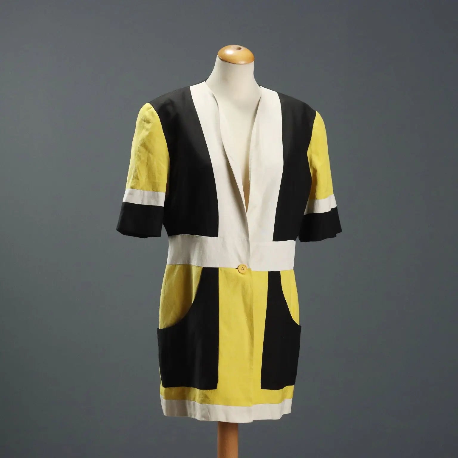 Erreuno Jacket Vintage Silk Linen UK Size 16 Italy 1980s - UK Size 16 | Clothing & House Linens | Vintage