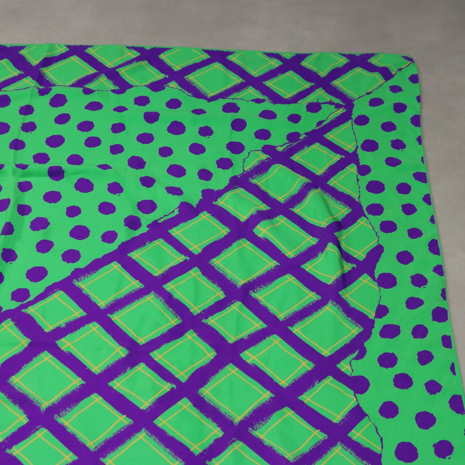 Vintage Ungaro Dress Silk with Scarf UK Size 14 France 1980s-1990s