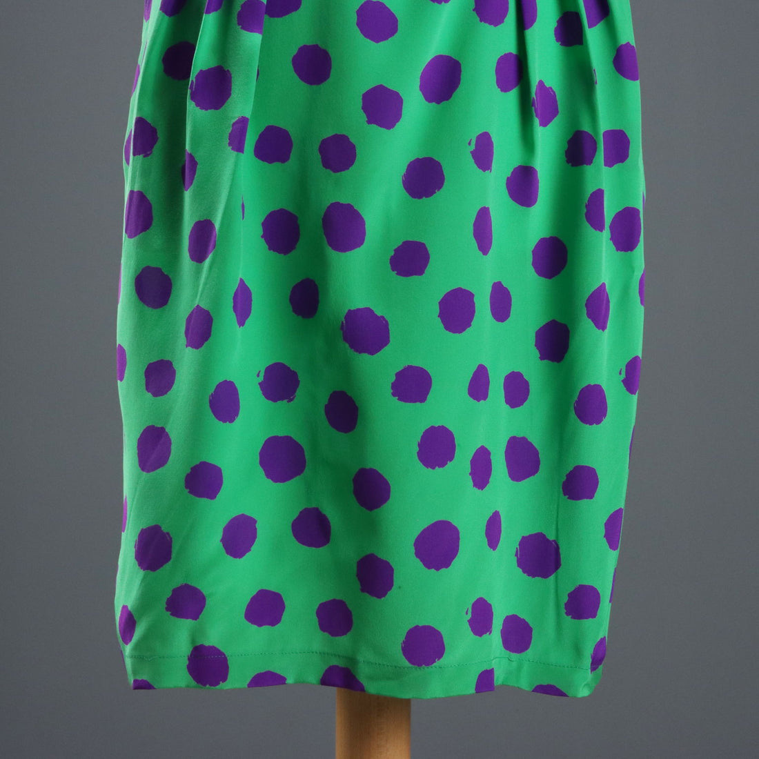 Vintage Ungaro Dress Silk with Scarf UK Size 14 France 1980s-1990s