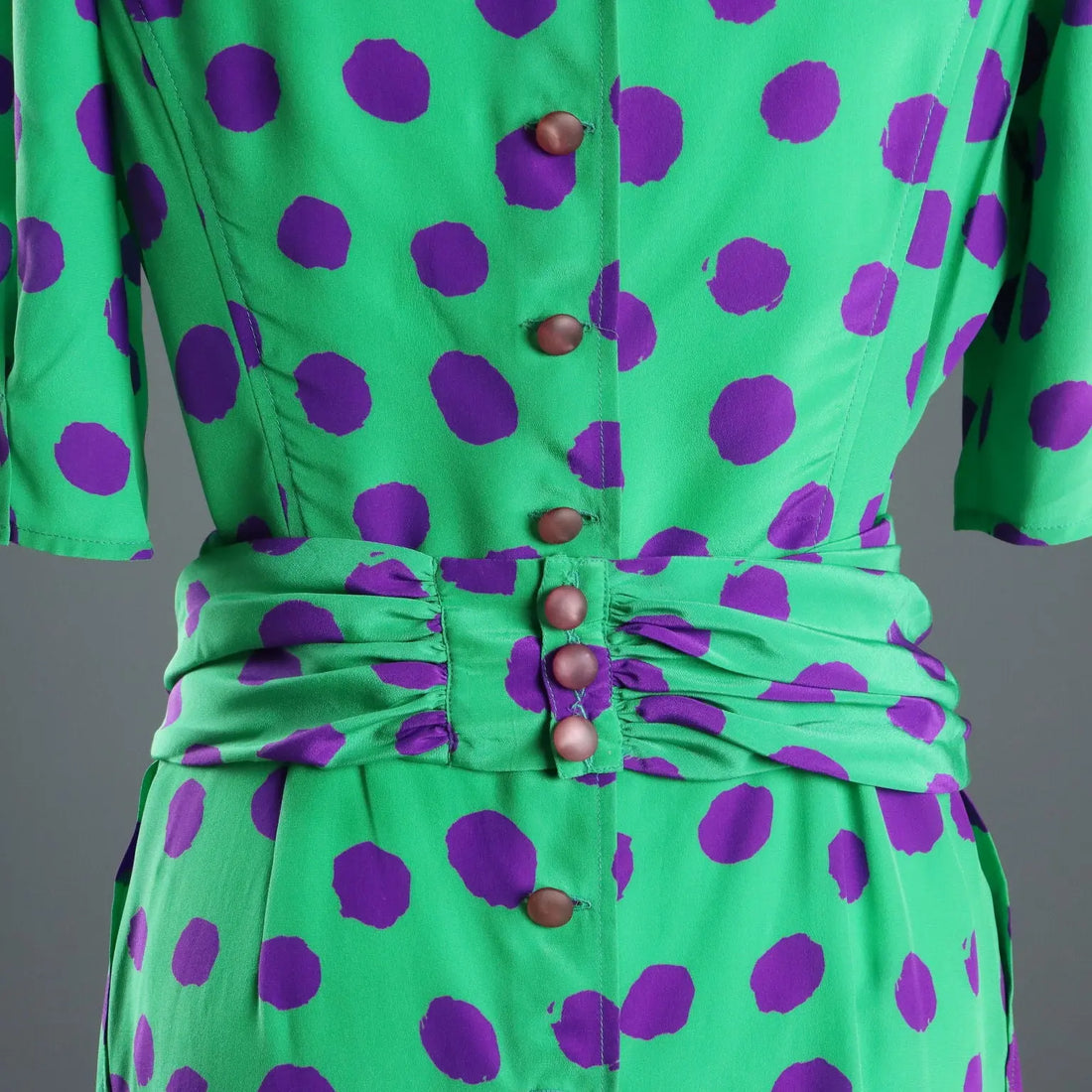 Vintage Ungaro Dress Silk with Scarf UK Size 14 France 1980s-1990s - UK Size 14 | Clothing & House Linens | Vintage