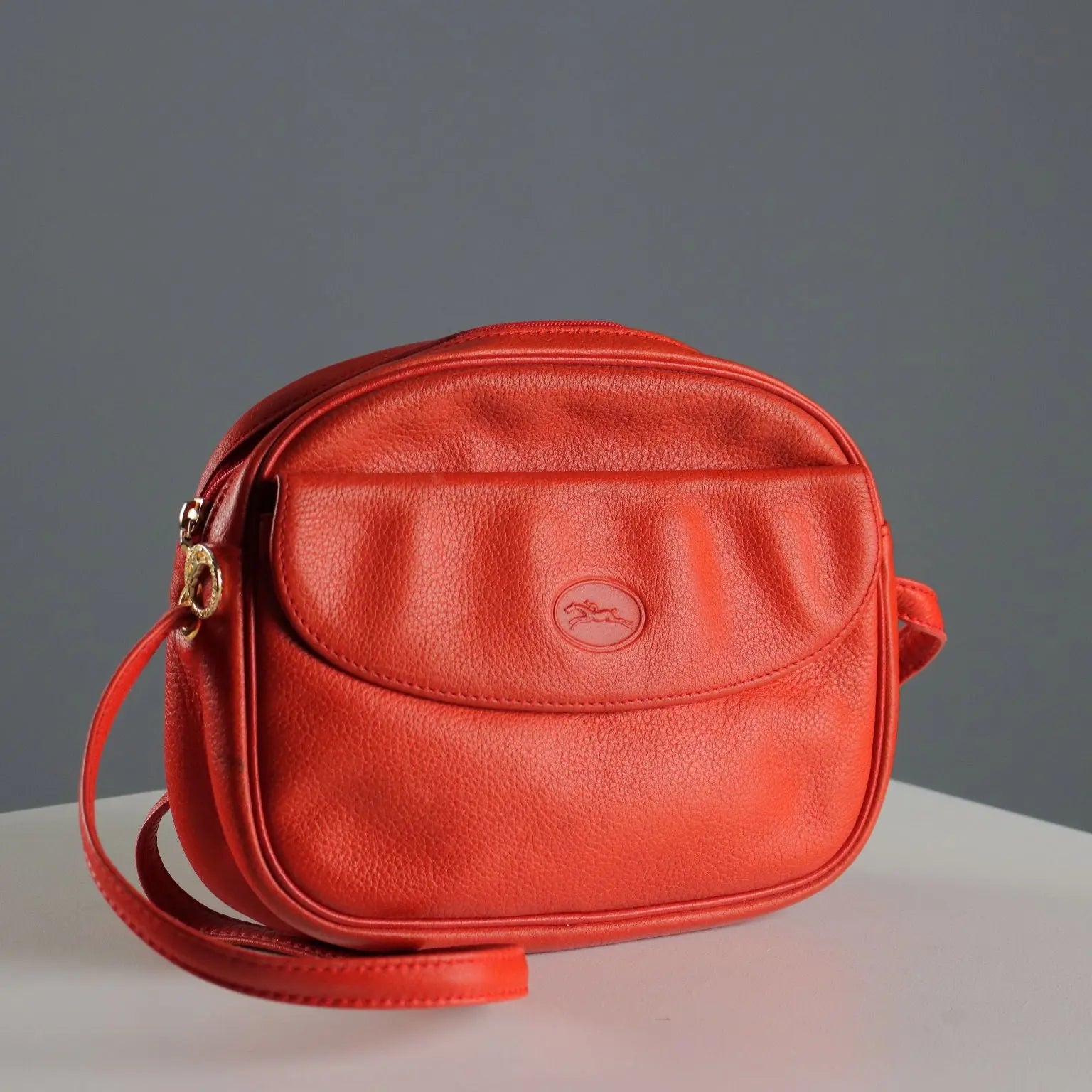 Vintage Longchamp Bag Red Leather France 1970s-1980s | Clothing & House Linens | Vintage