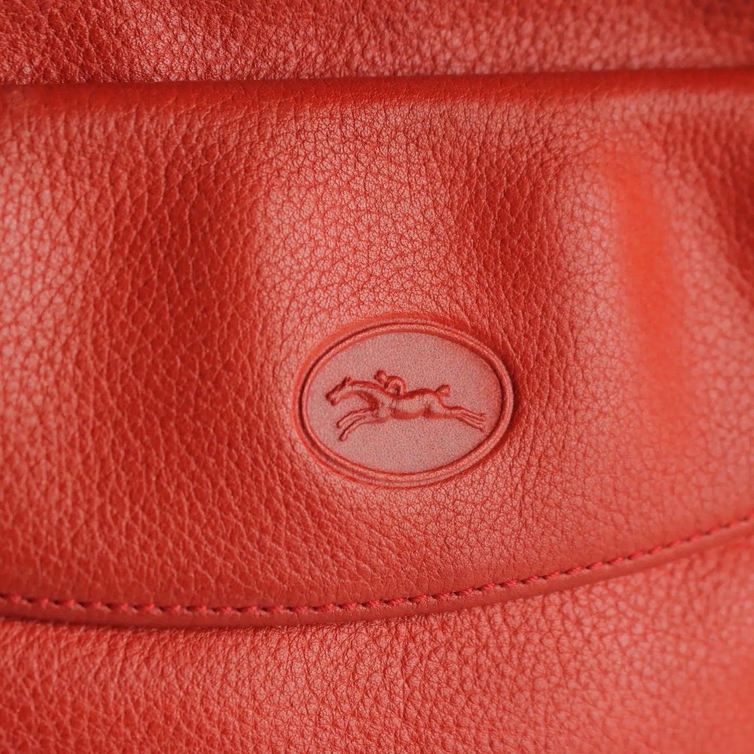Vintage Longchamp Bag Red Leather France 1970s-1980s | Clothing & House Linens | Vintage