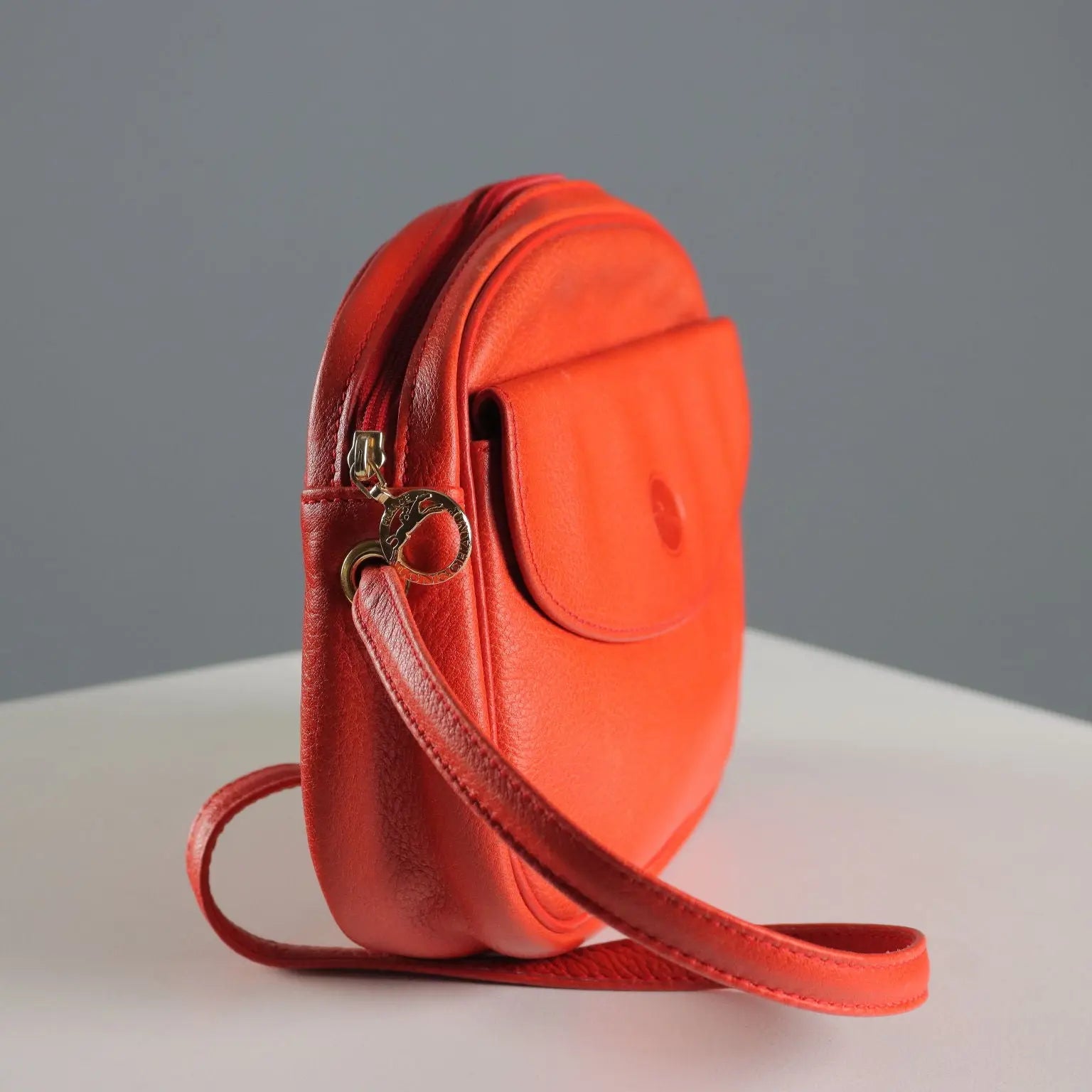 Vintage Longchamp Bag Red Leather France 1970s-1980s | Clothing & House Linens | Vintage