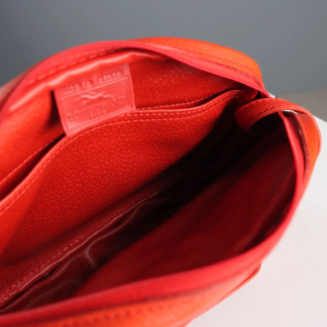 Vintage Longchamp Bag Red Leather France 1970s-1980s | Clothing & House Linens | Vintage