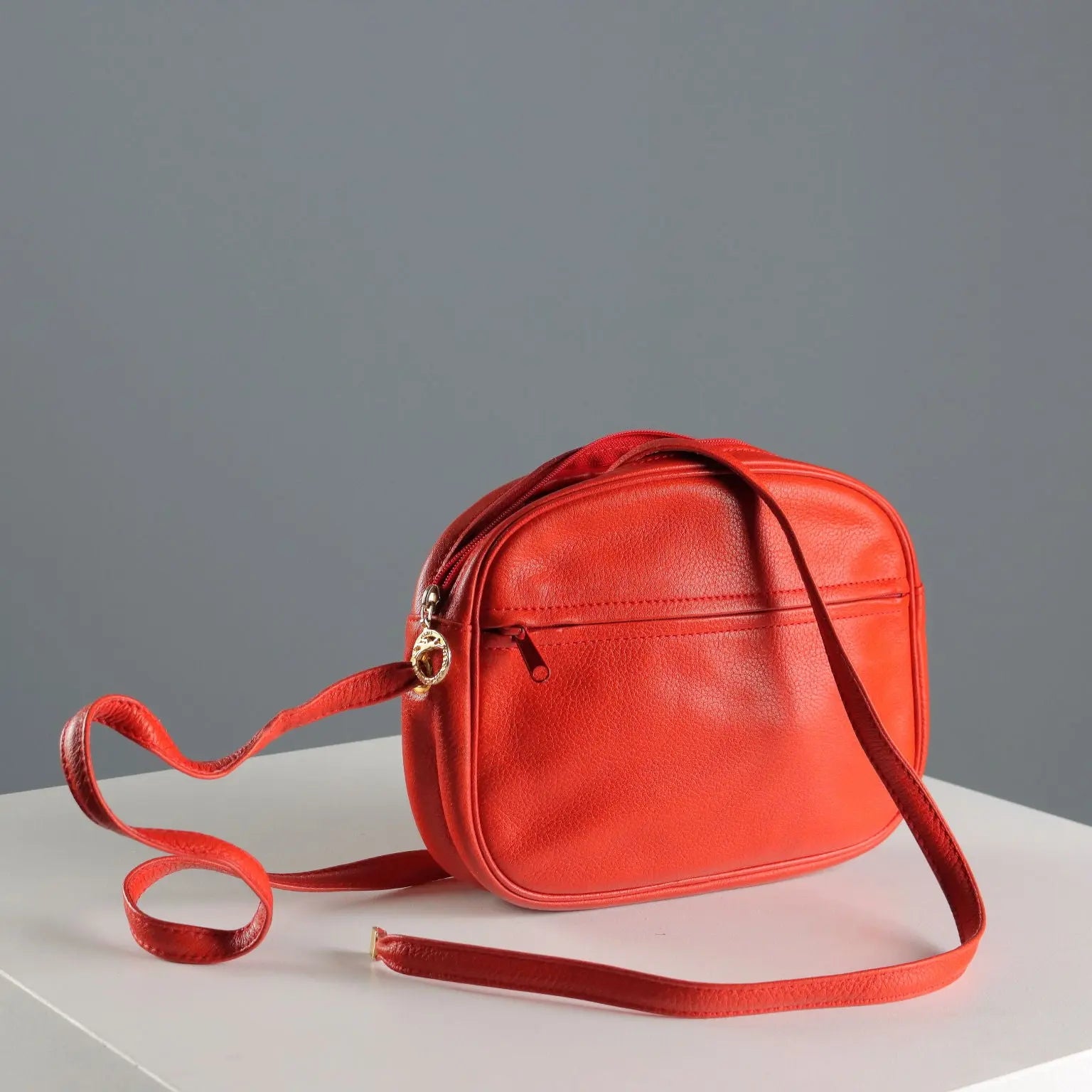 Vintage Longchamp Bag Red Leather France 1970s-1980s | Clothing & House Linens | Vintage
