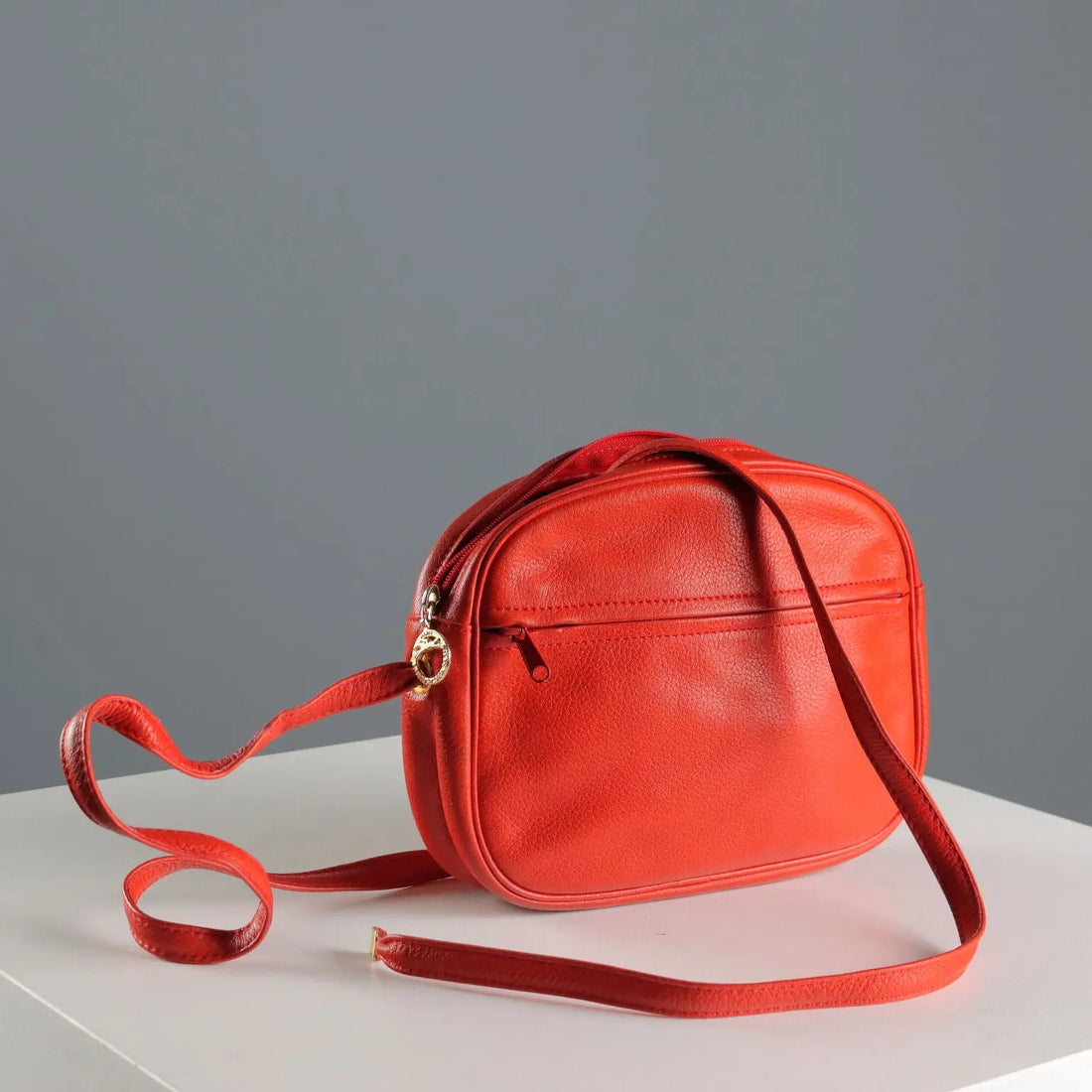 Vintage Longchamp Bag Red Leather France 1970s-1980s | Clothing & House Linens | Vintage