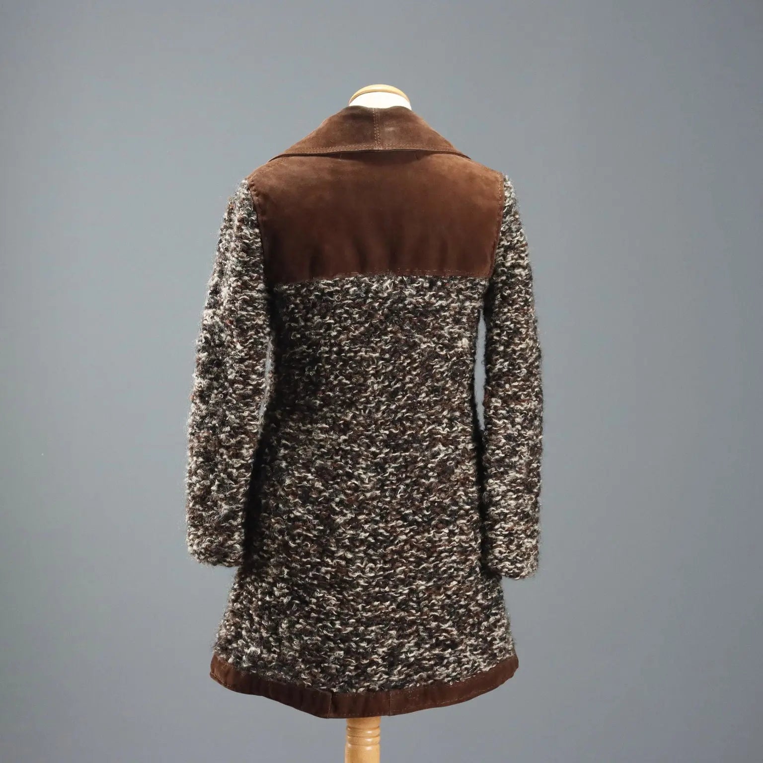 Vintage Coat Wool Leather UK Size 12 Italy 1970s-1980s - UK Size 12 | Clothing & House Linens | Vintage
