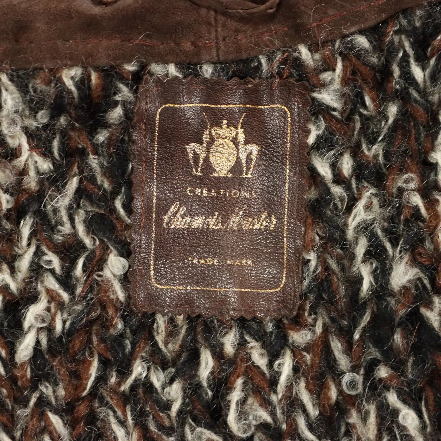 Vintage Coat Wool Leather UK Size 12 Italy 1970s-1980s - UK Size 12 | Clothing & House Linens | Vintage