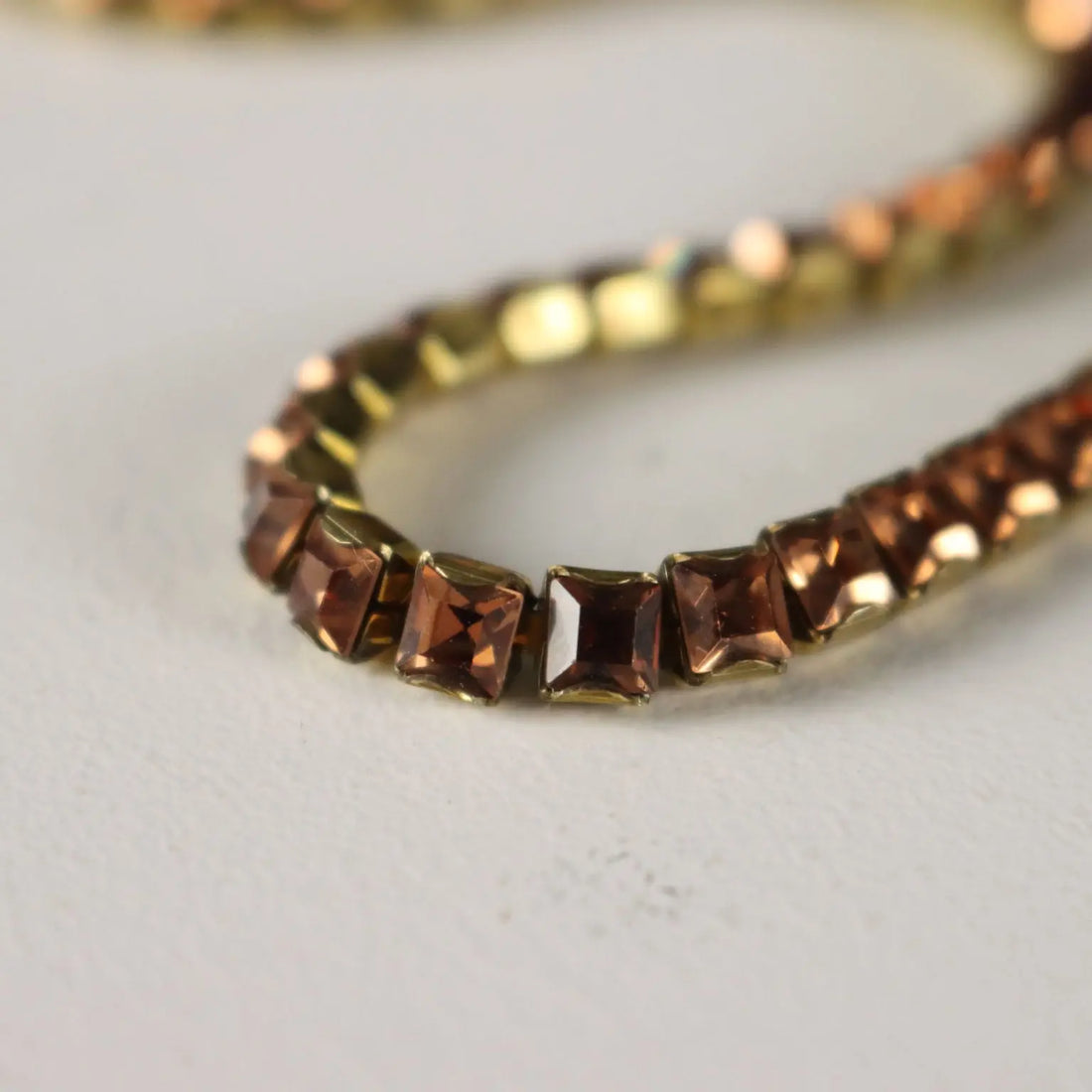 Swarovski Rhinestone Chain Bronze Coloured 14 M Switzerland '900 - 14 m | Clothing & House Linens | Vintage