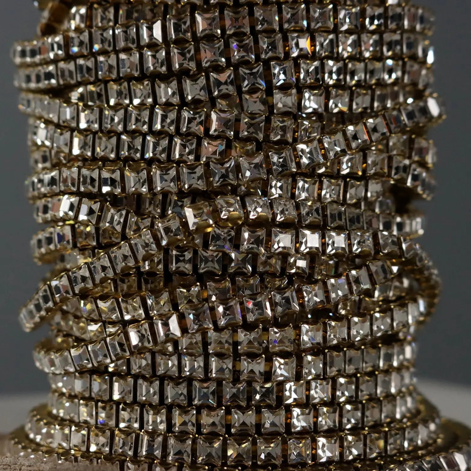 Swarovski Rhinestone Chain 20 Meters Crystal Coloured Austria - 20 meters | Clothing & House Linens | Vintage