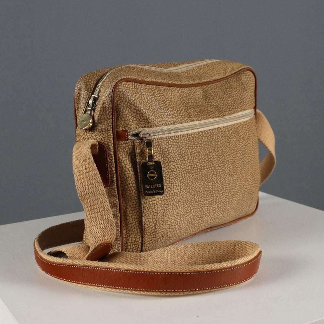 Borbonese Vintage Redwall Bag OP Canvas Leather 1980s | Clothing & House Linens | Vintage