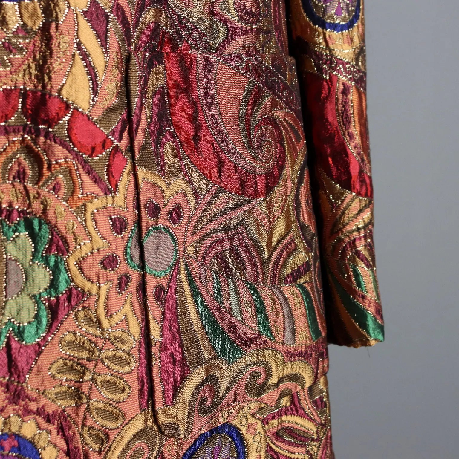 Vintage Brocade Fabric Jacket UK Size 10-12 Italy 1990s-2000s | Clothing & House Linens | Vintage
