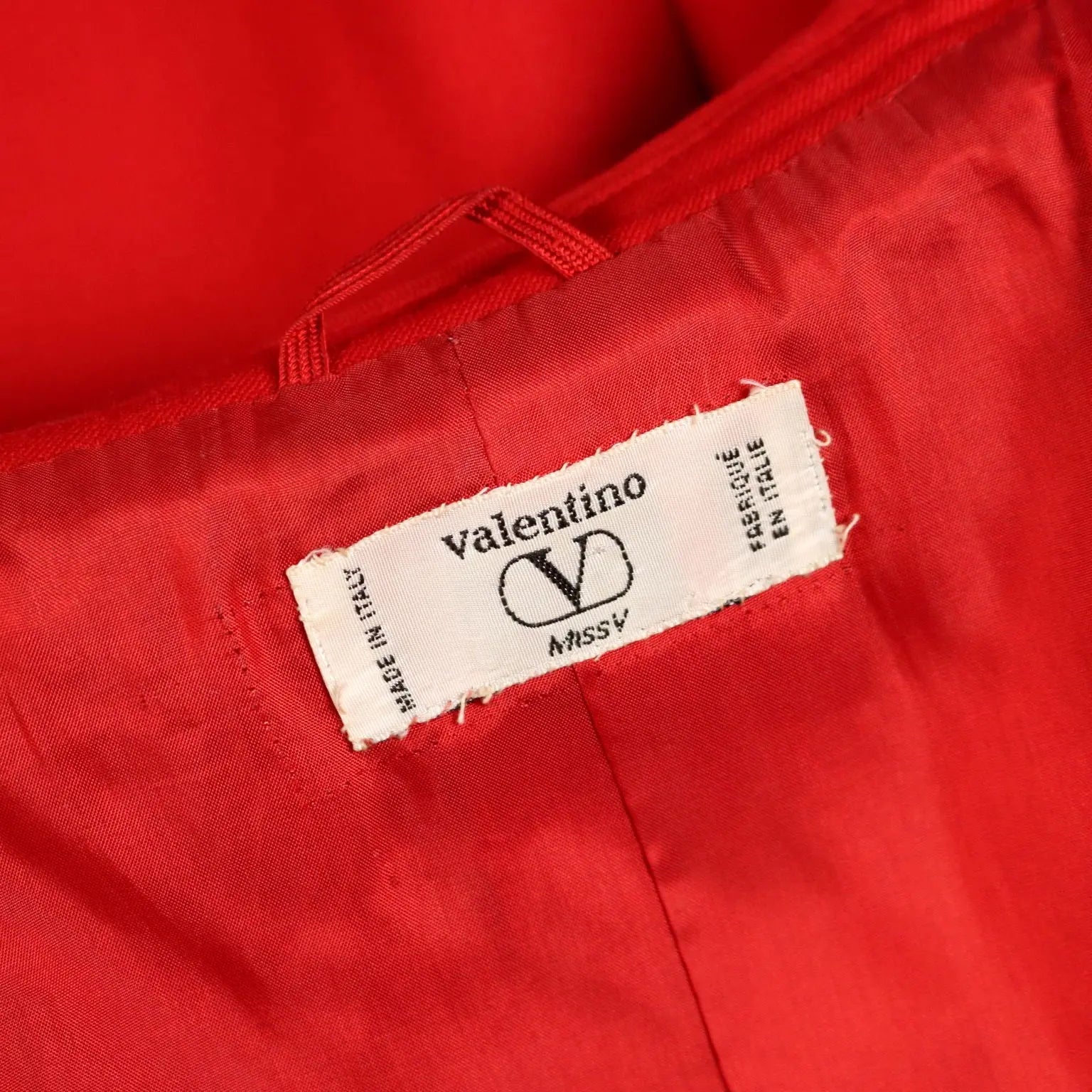 Valentino Vintage Red Overcoat Wool UK Size 14 Italy 1980s-90s - UK Size 14 | Clothing & House Linens | Vintage