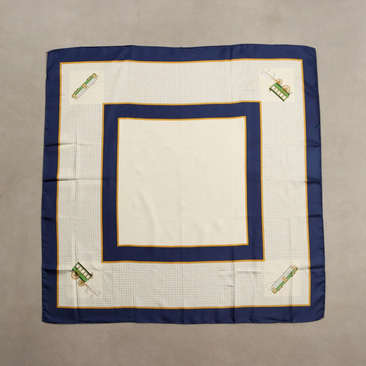 Zegna Vintage Scarf Silk Carriages Italy 1990s | Clothing & House Linens | Vintage