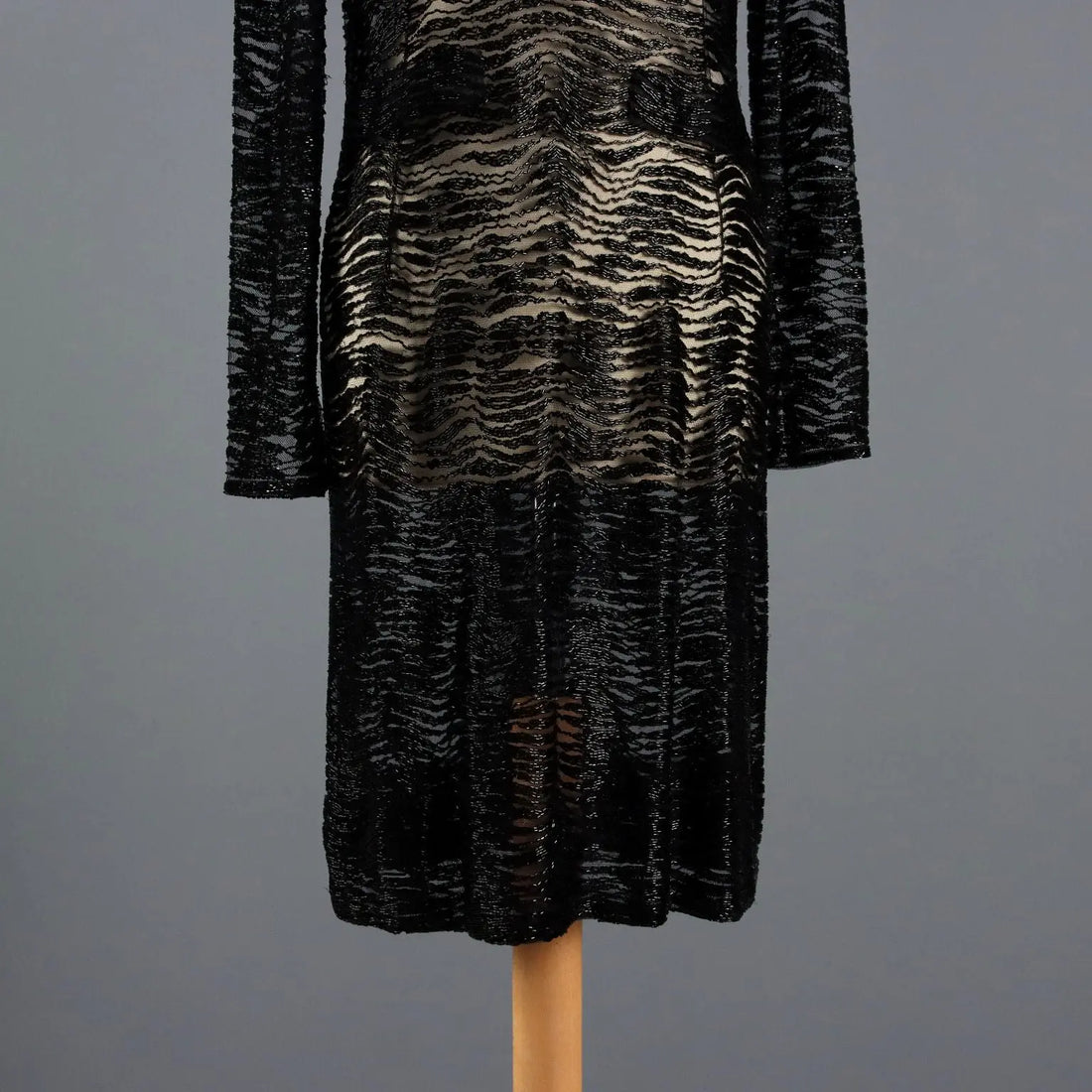 Vintage Dress Black Tulle UK Size 12 Italy 1980s - UK Size 12 | Clothing & House Linens | Vintage